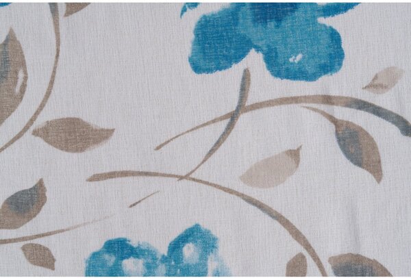 Bela/modra prosojna zavesa 300x260 cm Mariola – Mendola Fabrics