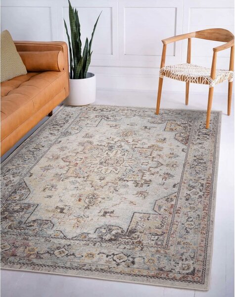 Kremno bela preproga 160x230 cm Flores – Asiatic Carpets