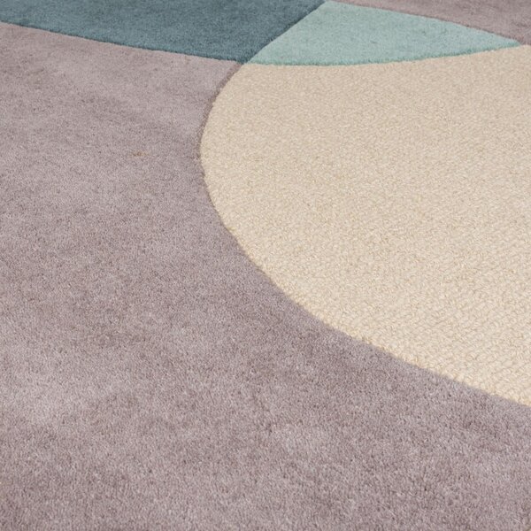 Modro-bež volnena preproga 170x120 cm Glow - Flair Rugs