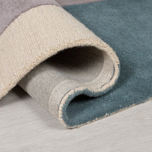 Modro-bež volnena preproga 170x120 cm Glow - Flair Rugs