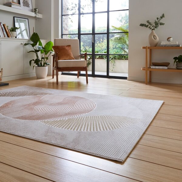 Rožnata/kremno bela preproga 120x170 cm Creation – Think Rugs