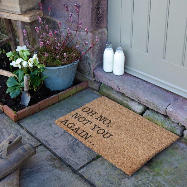 Predpražnik iz kokosovih vlaken 40x60 cm Oh No Not You Again – Artsy Doormats