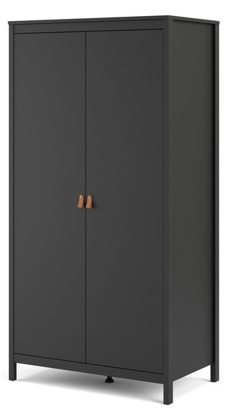 Črna garderobna omara 102x199 cm Madrid – Tvilum