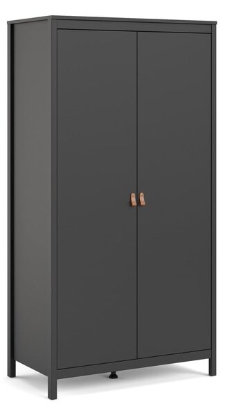 Črna garderobna omara 102x199 cm Madrid – Tvilum