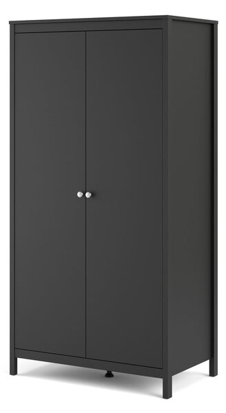 Črna garderobna omara 102x199 cm Madrid – Tvilum