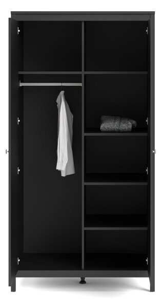 Črna garderobna omara 102x199 cm Madrid – Tvilum