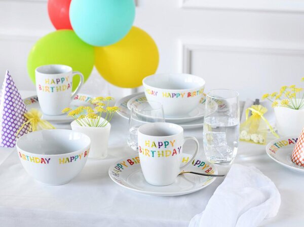 Creatable Kombinirani Servis Happy Birthday, 10-Delni