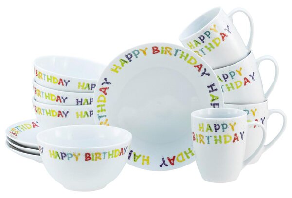 Creatable Servis Za Zajtrk Happy Birthday, 12-Delni