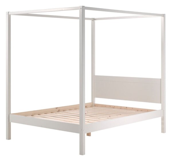 Bela otroška postelja 140x200 cm PINO CANOPY – Vipack