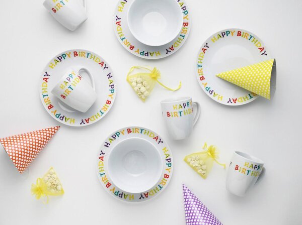 Creatable Servis Za Zajtrk Happy Birthday, 12-Delni