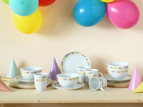 Creatable Servis Za Zajtrk Happy Birthday, 12-Delni