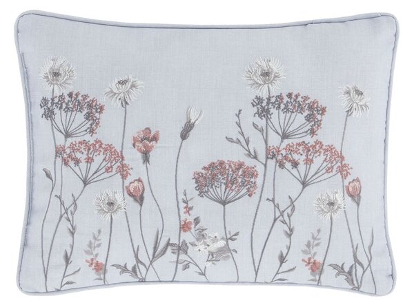 Roza in siva blazina Catherine Lansfield Meadowsweet Floral, 30 x 40 cm