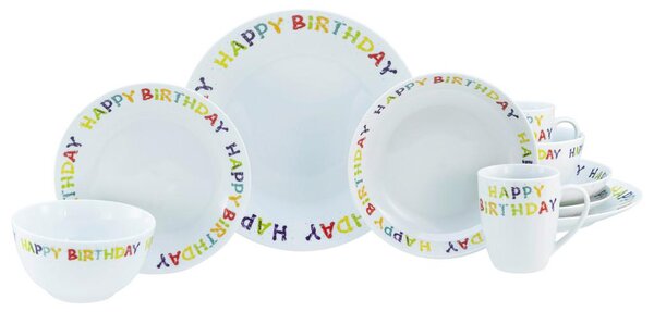 Creatable Kombinirani Servis Happy Birthday, 10-Delni