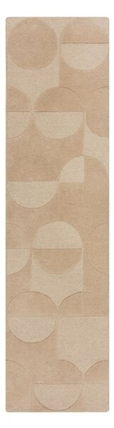 Bež volneni tekač 60x230 cm Gigi - Flair Rugs