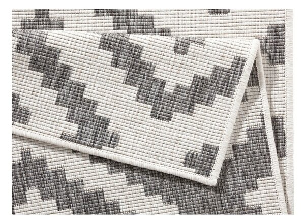 Siva zunanja preproga NORTHRUGS Malta, 80 x 250 cm