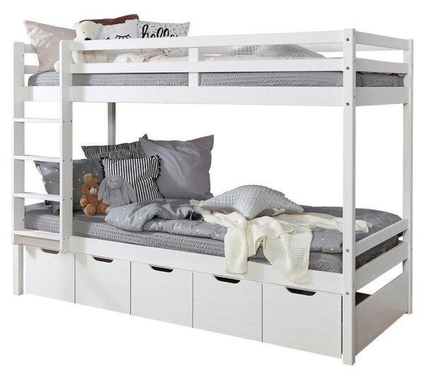 Livetastic Pograd Finn, 90x200, Bor, Bela, Masivna