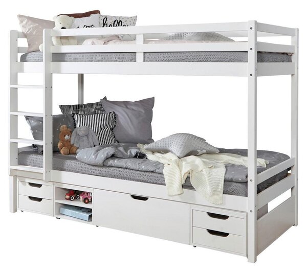 Livetastic Pograd Finn, 90x200, Bor, Bela, Masivna
