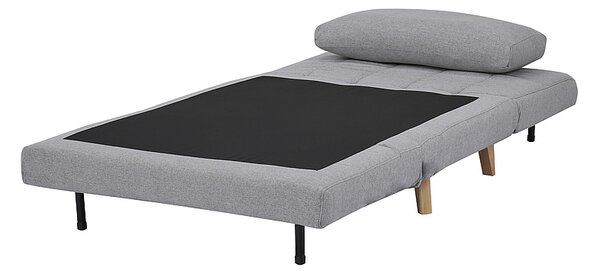 Sivi raztegljivi naslanjač BILLY