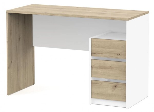 Pisalna miza HARISSON 468657 (hrast/bela)