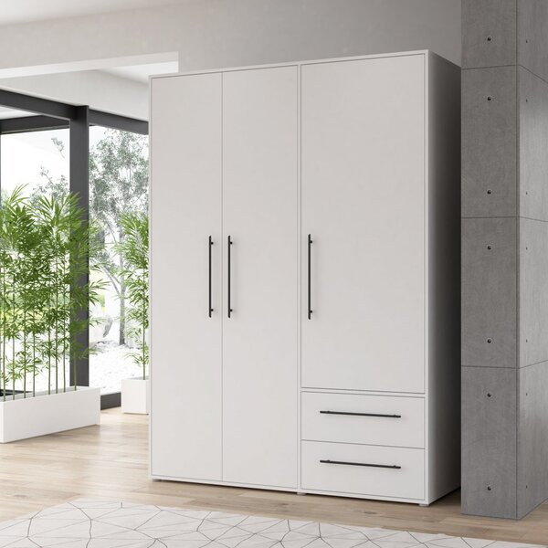 Garderobna omara MOKKARIS MKSS833 (bela)