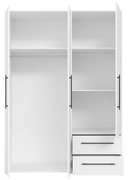 Garderobna omara MOKKARIS MKSS833 (bela)