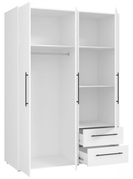 Garderobna omara MOKKARIS MKSS833 (bela)