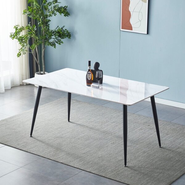 Jedilna miza ADRIA 90x90 (bel marmor)