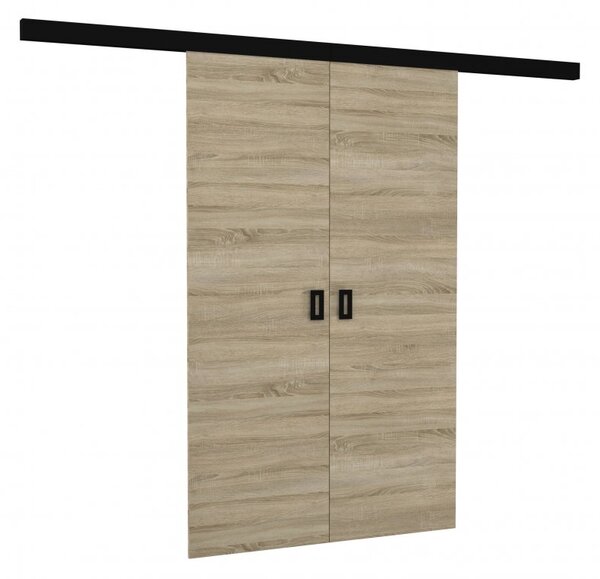 Dvokrilna drsna stenska vrata TOPPO 166 cm
