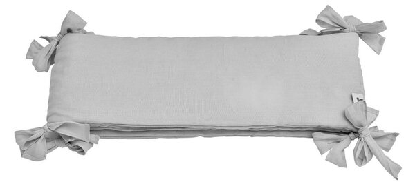 Bellamy Siv laneni obroba za posteljico STONE GRAY