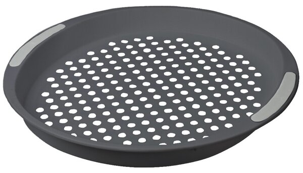 Plastični pladenj Dots, 40 cm, črn