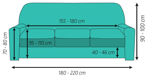 4Home Multielastična prevleka za kavč Comfort, bordo, 180 - 220 cm, 180 - 220 cm