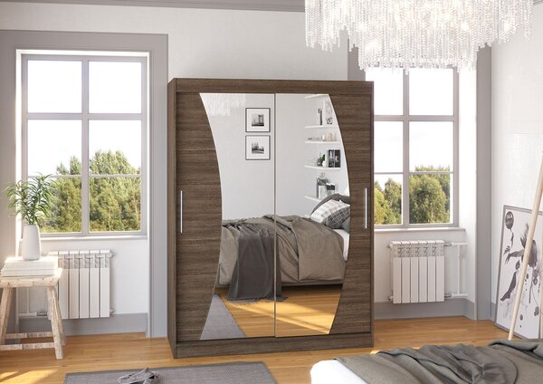 Garderobna omra z drsnimi vrati Modesto (150 cm)