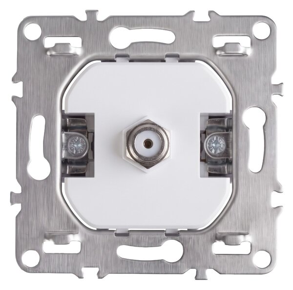 Antenska Vtičnica z Okvirjem OSTE JNH012-A WHITE