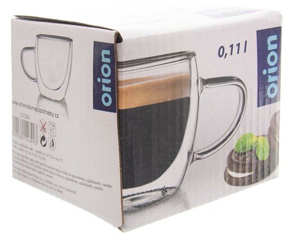 Orion Mug dvostenski kozarec, 110 ml