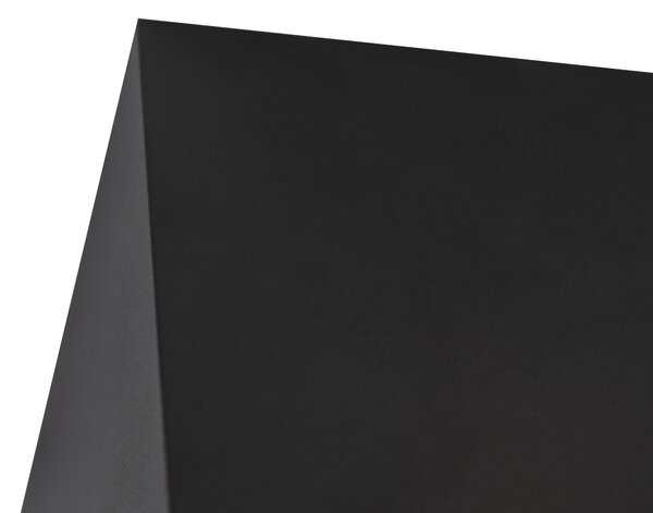 Dizajnerski nadgradni reflektor črne barve kvadratne oblike - Box