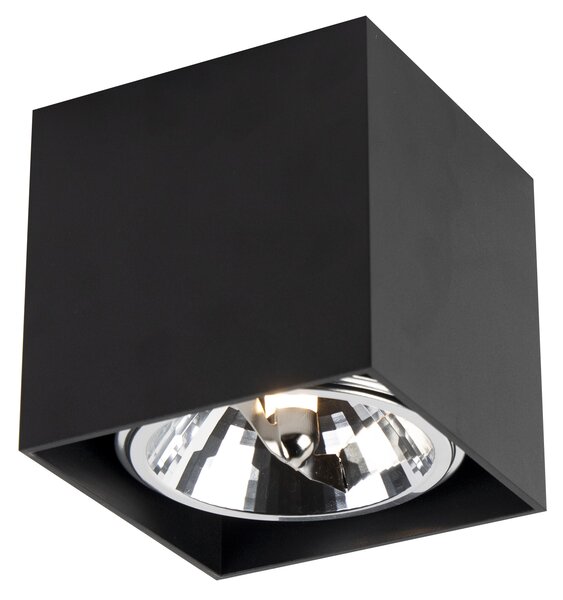 Dizajnerski nadgradni reflektor črne barve kvadratne oblike - Box