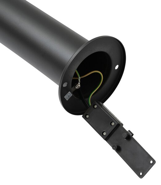 Sodobna zunanja svetilka črna 80 cm IP44 vključno z LED - Roxy