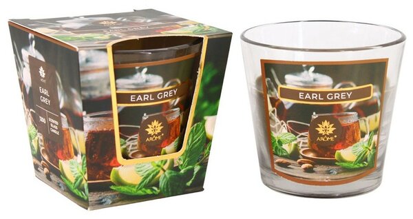 Arome Dišeča sveča v kozarcu Earl Grey, 120 g