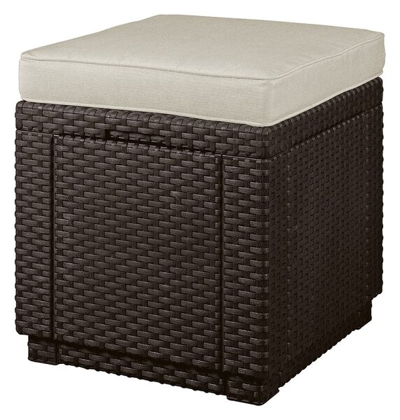 Temno rjav vrtni tabure Cube – Keter