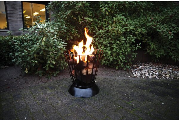 Dvostranski jekleni kamin Esschert Design