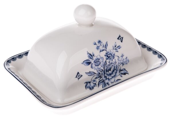 Porcelanova skledica za maslo Blue Rose