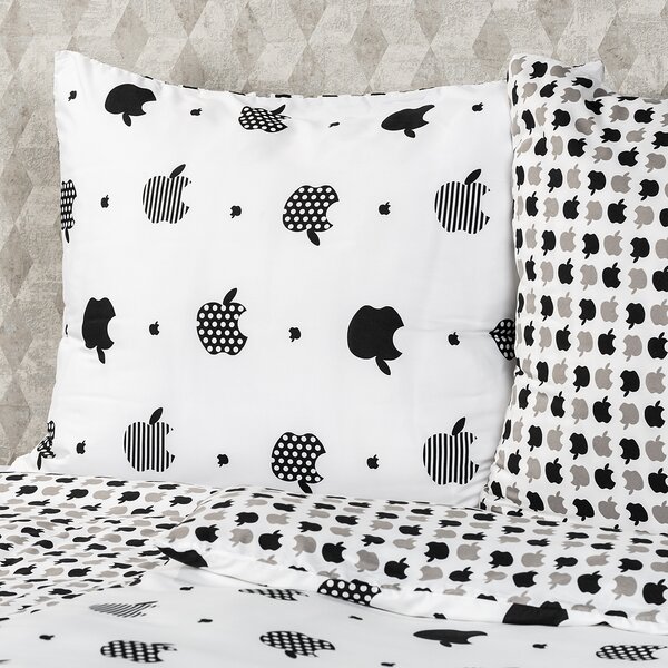 4Home Posteljnina Black fruit, mikrovlakna, 160 x 200 cm, 2 kosa 70 x 80 cm, 160 x 200 cm, 2 kos 70 x 80 cm