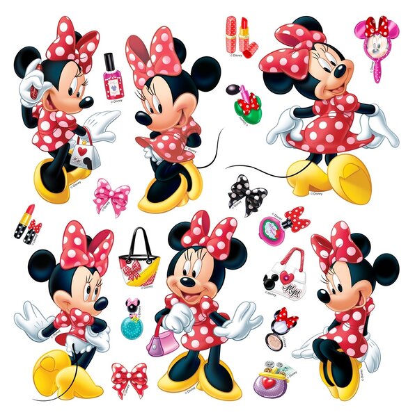 Samolepilna dekoracija Minnie Mouse, 30 x 30 cm