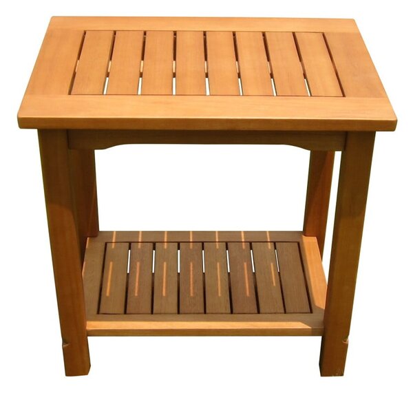 Vrtna mizica iz masivnega evkaliptusa 35x50 cm Santa Cruz – Garden Pleasure