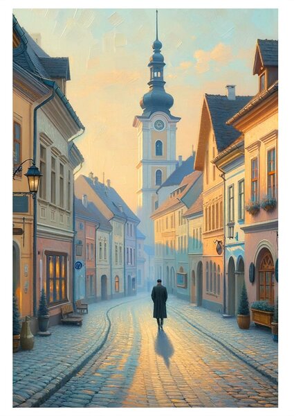 Slika tihe mestne ulice