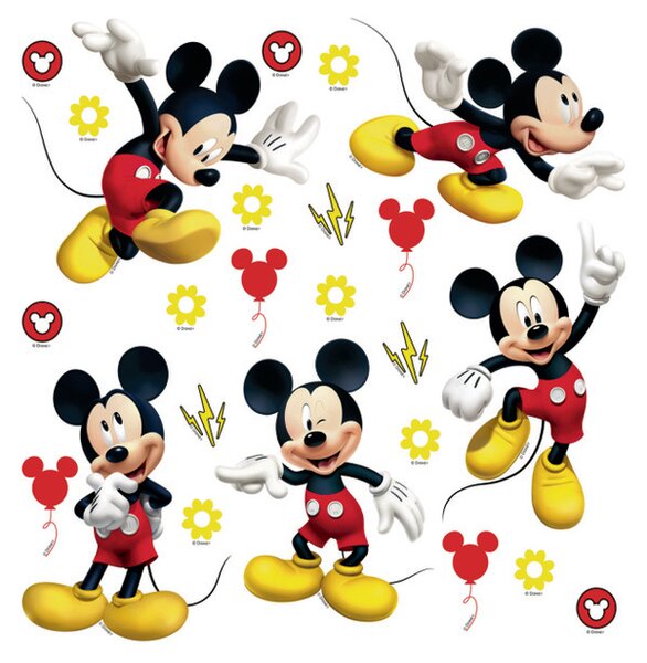 Samolepilna dekoracija Mickey Mouse, 30 x 30 cm