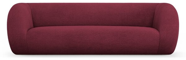 Bordo rdeča sedežna garnitura iz tkanine bouclé 230 cm Essen – Cosmopolitan Design