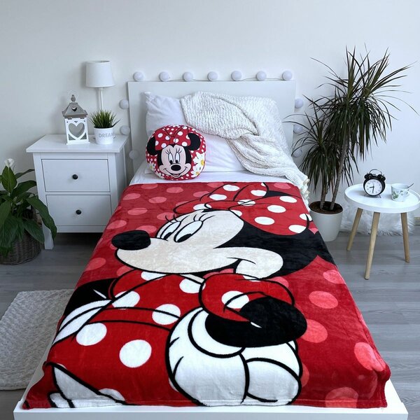 Jerry Fabrics Otroška odeja Minnie Red , 100 x 150cm