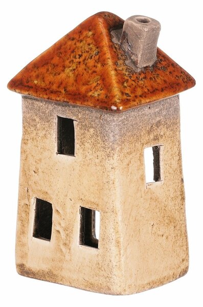 Svečnik za čajno svečo Little House, 7 x 13 x 6 cm