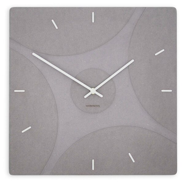 Stenska ura Luxhora Quadriva Light Grey 11 barv kazalcev
